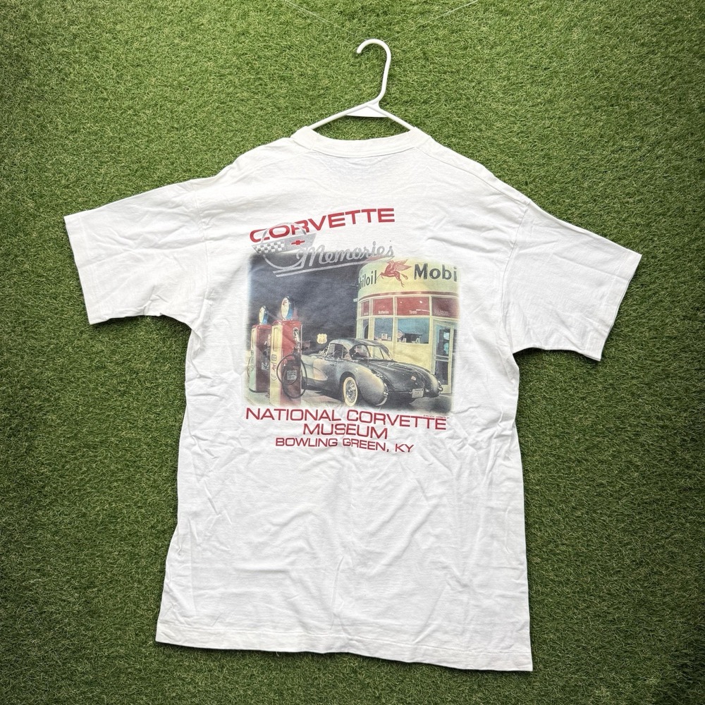 Vintage National Corvette Shirt Mens XL Museum Bowling Green KY Cars Racing